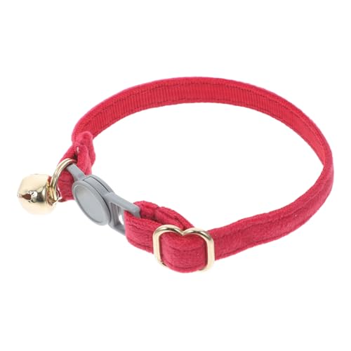 DECOMELODY Katzenhalsband Katzenkragen Mit Sicherheitsschnalle Individuelles -id- Mit Graviertem Kosenamen Abreißbarer Sicherheitskragen Stoff Rot DECOMELODY Katzenhalsband Katzenkragen Mit Sicherheitsschnalle Individuelles -id- Mit Graviertem Kosenamen Abreißbarer Sicherheitskragen Stoff Rot von DECOMELODY