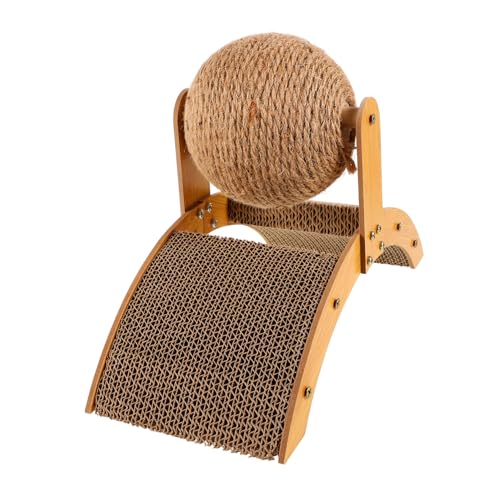 DECOMELODY Katzenkratzbrett Riesenrad Spiel Kätzchen Kratzunterlage Kratzball für Katzen katzenkratzball katzenkratzbaum Katzenkratzer für zu Hause Haushalt Kätzchenkratzer hölzern Yellow DECOMELODY Katzenkratzbrett Riesenrad Spiel Kätzchen Kratzunterlage Kratzball für Katzen katzenkratzball katzenkratzbaum Katzenkratzer für zu Hause Haushalt Kätzchenkratzer hölzern Yellow von DECOMELODY