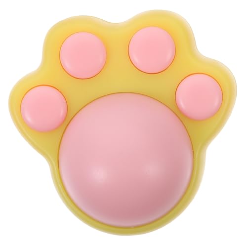 DECOMELODY Katzenspielzeug katzenball katzenfutter mit katzenminze zahnpflege für Katzen katzenminze Ball Katze leckt Katzenminze Katzenminzekugeln für die Katzenwand Abs Yellow von DECOMELODY
