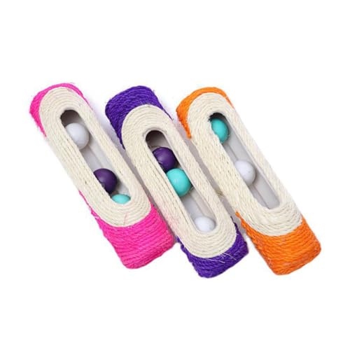 DECOMELODY Katzenspielzeug mit Knisterbällen und Sisal Kratzerbrett Interaktives Haustierspielzeug für Katzen Fördert das Kratzen und Zufällig Langlebig und Sicher DECOMELODY Katzenspielzeug mit Knisterbällen und Sisal Kratzerbrett Interaktives Haustierspielzeug für Katzen Fördert das Kratzen und Zufällig Langlebig und Sicher von DECOMELODY