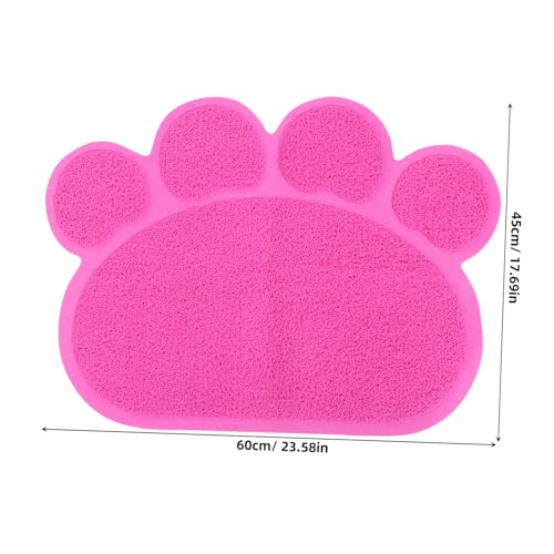 DECOMELODY Katzenstreu Matte PVC Langlebig rutschfest Streuauffangmatte Lebendige Farbe für Saubere Böden und Stilvolles Zuhause Katzenklomatte Haustierzubehör von DECOMELODY