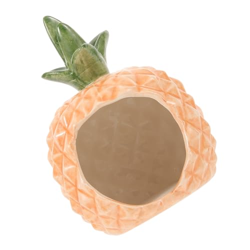 DECOMELODY Keramik Hamsterhaus Kühlendes Versteck in Ananasform Süßes Nest für Zwerghamster und Meerschweinchen Dekoratives Haustierhaus für Schlaf und Spiel Mehrkammeriges Nagerhaus DECOMELODY Keramik Hamsterhaus Kühlendes Versteck in Ananasform Süßes Nest für Zwerghamster und Meerschweinchen Dekoratives Haustierhaus für Schlaf und Spiel Mehrkammeriges Nagerhaus von DECOMELODY