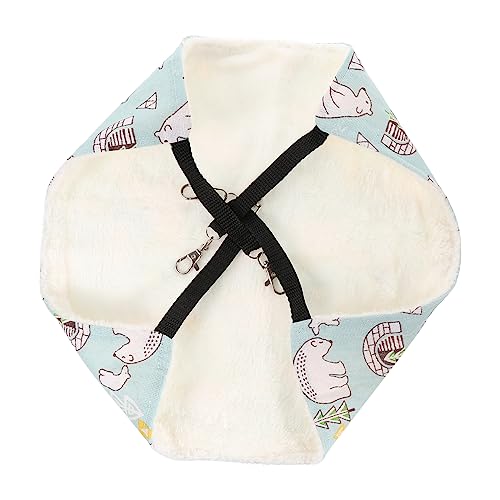 DECOMELODY Kleine Haustier Hängematte aus Plüsch Winter Schlafbett für Hamster Gemütliches Hängendes Nest mit Kette Warmes und Atmungsaktives Zubehör für Kleintiere für Käfige von DECOMELODY