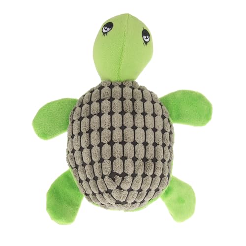 DECOMELODY Kleines Quietschendes Schildkröten hundespielzeug aus Robustem Material Interaktives Kauspielzeug für Welpen und Kleine Hunde zur Beiß Trainingsförderung Langlebig und von DECOMELODY