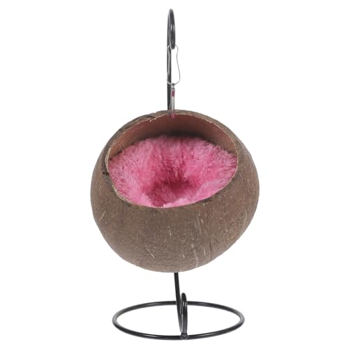 DECOMELODY Kleintier Hängematte aus Strapazierfähigem Material Komfortables Nest mit Schaukel Design Platzsparend für Meerschweinchen und Hamster Inklusive Weichem Zufällige Farbe von DECOMELODY