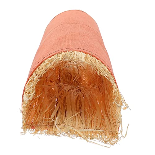 DECOMELODY Kleintier Tunnelspielzeug Orange Kompaktes Schlafnest Versteck für Hamster Kaninchen Meerschweinchen Wärmender Haustier Spieltunnel für Drinnen Vielseitiger Rückzugsort und von DECOMELODY