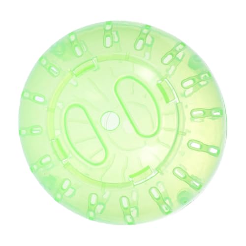 DECOMELODY Kleintier-übungsball, Transparenter Hamster-laufball, Hamster-Teaser-Spielzeug, Lustiger Lauf-Hamster-Ball, Gefälschtes Plüsch-laufhamster-Spielzeug von DECOMELODY