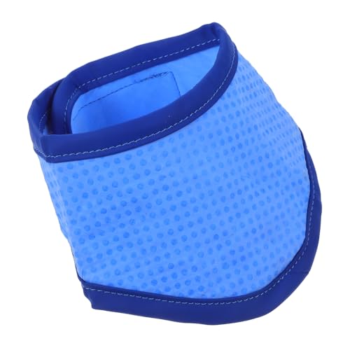 DECOMELODY Kühlendes Hundehalsband Neckerchief Sommer Hundehalsband Verstellbar Atmungsaktiv Blau S für Kleine bis Mittelgroße Hunde Angenehmes Material für Kühlen von DECOMELODY