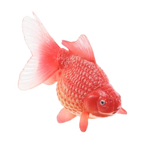 DECOMELODY Künstlicher Schwimmender Goldfisch aus PVC Realistisches Aquarium deko Fördert Kognitive Entwicklung Familienfreundlich Geeignet für Aquarien und Wassersäulen von DECOMELODY