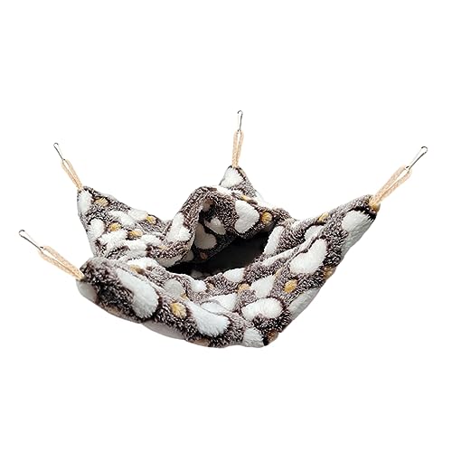 DECOMELODY Kuschelige Hängematte für Kleine Haustiere Waschbares Winterbett für Hamster Meerschweinchen Ratten und Bequeme und Schlafgelegenheit für Optimale DECOMELODY Kuschelige Hängematte für Kleine Haustiere Waschbares Winterbett für Hamster Meerschweinchen Ratten und Bequeme und Schlafgelegenheit für Optimale von DECOMELODY