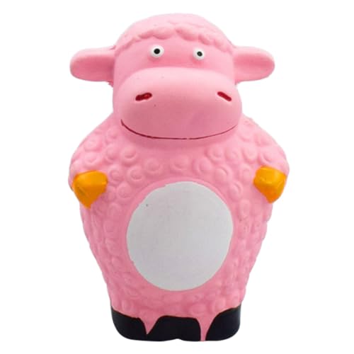 DECOMELODY Latex Welpen Beißspielzeug mit Quietscher Interaktives Molarisches Kauspielzeug Rosa Stehendes Schaf Design Langlebig und Zahnfreundlich Beschäftigungsspielzeug für Kleine und DECOMELODY Latex Welpen Beißspielzeug mit Quietscher Interaktives Molarisches Kauspielzeug Rosa Stehendes Schaf Design Langlebig und Zahnfreundlich Beschäftigungsspielzeug für Kleine und von DECOMELODY