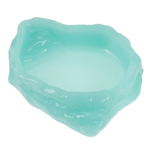 DECOMELODY Leuchtende Reptilien Wasserschale aus Resin rutschfeste Futterschale für Schildkröten Eidechsen Geckos Kompakte Stabile Wasserschale für Terrarien Glow in The Dark Leicht zu DECOMELODY Leuchtende Reptilien Wasserschale aus Resin rutschfeste Futterschale für Schildkröten Eidechsen Geckos Kompakte Stabile Wasserschale für Terrarien Glow in The Dark Leicht zu von DECOMELODY