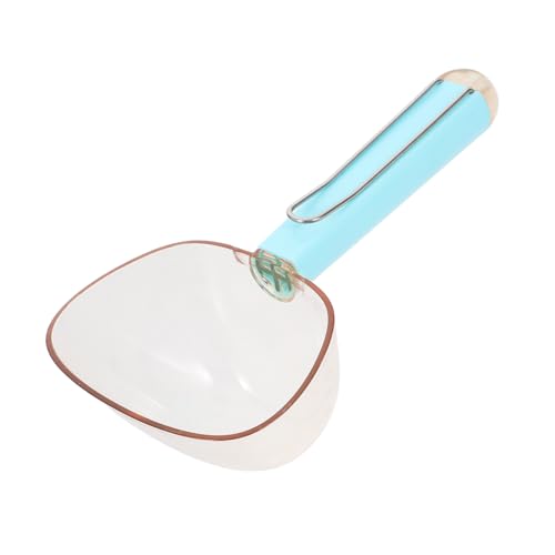 DECOMELODY Löffel Für Tiernahrung Haustier Schaufel Scoop Hund Schaufel Rostfrei Klein Katzenschaufel Mit Clip Essen Katzenspatel Behandeln Futterschaufel Für Pferde Welpe Wasser Sky-Blue Abs von DECOMELODY
