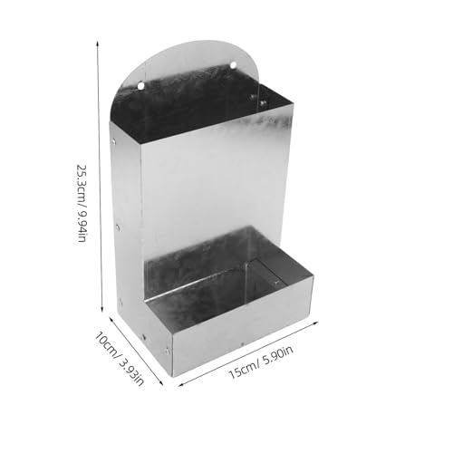 DECOMELODY Metall-hühnerfutterspender Automatisch für Kocherbsen und Austernschalen Wandmontage Futterstation mit Langlebigem Metallgehäuse Wetterfest Einfache Reinigung Zubehör für DECOMELODY Metall-hühnerfutterspender Automatisch für Kocherbsen und Austernschalen Wandmontage Futterstation mit Langlebigem Metallgehäuse Wetterfest Einfache Reinigung Zubehör für von DECOMELODY