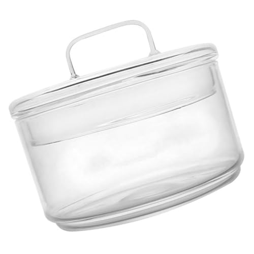 DECOMELODY Micro Landscape Glasflasche mit Deckel DIY Terrarium Pflanzflasche für Moos Kleine Vase für Hydrokultur Dekoratives Glasgefäß für Zimmer Büro Leichte Kompakte Pflanzendeko von DECOMELODY