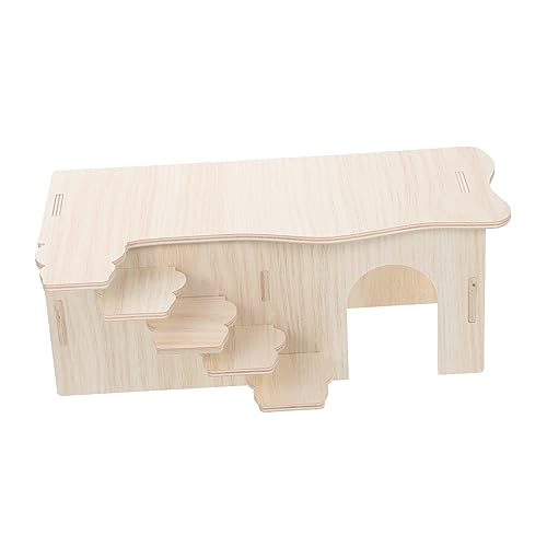 DECOMELODY Multifunktionales Hamster Maze aus Natürlichem Holz Kleines Versteckhaus mit Zwei Kammern für Zwerghamster Rennmäuse und Kleine Kleintiere Langlebig und Sicher für Innenbereiche DECOMELODY Multifunktionales Hamster Maze aus Natürlichem Holz Kleines Versteckhaus mit Zwei Kammern für Zwerghamster Rennmäuse und Kleine Kleintiere Langlebig und Sicher für Innenbereiche von DECOMELODY