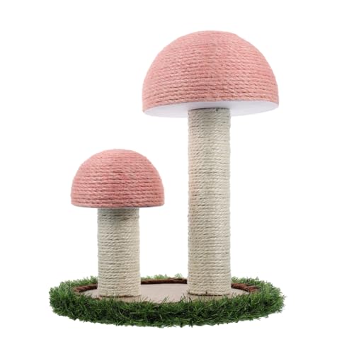 DECOMELODY Natürliches Katzen kratzspielzeug Pilzform Kratzsäule aus Haltbarem Sisalteppich Stabiles Klettergerüst für Kätzchen Kratzfestes Katzenmöbel für Indoor Spiel und Entspannung DECOMELODY Natürliches Katzen kratzspielzeug Pilzform Kratzsäule aus Haltbarem Sisalteppich Stabiles Klettergerüst für Kätzchen Kratzfestes Katzenmöbel für Indoor Spiel und Entspannung von DECOMELODY