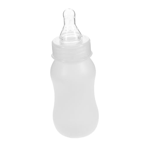 DECOMELODY Nuckelflasche milchspender Haustierfutterflasche Saugflaschen für Kleinkinder welpen fütterungsnippel Milchflasche Lamm Kälber Pflegeflasche Lamm Flasche Futterspender Plastik Weiß von DECOMELODY