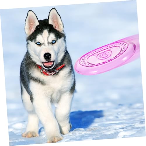 DECOMELODY Outdoor Hundespielzeug Welpentrainings TPR Flexibel Langlebig Leicht zu Werfen für Große und Mittelgroße Hunde Robustes Kauspielzeug zur Gesundheit und Jagdinstinkt von DECOMELODY