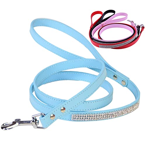 DECOMELODY PU Hundeleine mit Funkelndem für Katzen und Komfortable und Flexible Leine für Joggen Camping DECOMELODY PU Hundeleine mit Funkelndem für Katzen und Komfortable und Flexible Leine für Joggen Camping von DECOMELODY