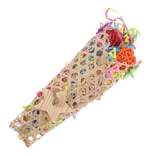 DECOMELODY Papageien Spielzeug Aus Papier-Rattan Kauspielzeug Für Vögel Hängendes Spielzeug Für Vogelkäfig Dekoratives Zubehör Für Wellensittiche Und Nymphensittiche Sicher Und DECOMELODY Papageien Spielzeug Aus Papier-Rattan Kauspielzeug Für Vögel Hängendes Spielzeug Für Vogelkäfig Dekoratives Zubehör Für Wellensittiche Und Nymphensittiche Sicher Und von DECOMELODY