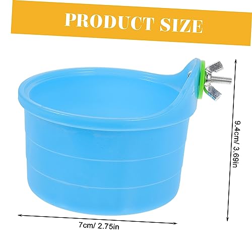 DECOMELODY Papageien Badewanne Kunststoff Vogelbad Wellensittich Sandbad Käfigzubehör für Kleine Vögel Vielseitig Praktisch Langlebig Zufällige Farbe Zufällige Farbe von DECOMELODY