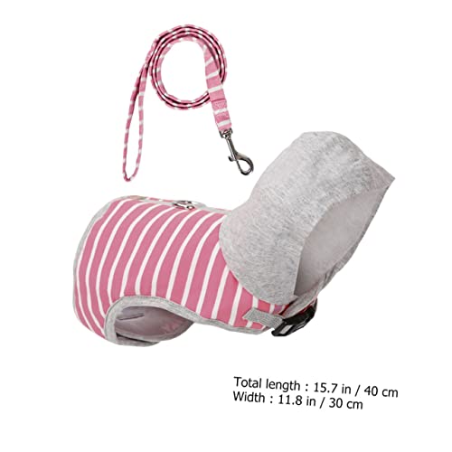 DECOMELODY Pinkes Katzen S Atmungsaktive Ausbruchsichere Weste mit Sicherheitsverschluss Bequemes Pet Vest Harness für Kontrollierte Outdoor spaziergänge von DECOMELODY
