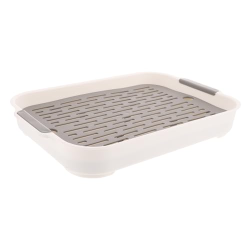 DECOMELODY Rechteckige Kaninchentoilette für Kleintiere Haustier Toilettenschale mit Erhöhtem Robust und Langlebig für Wohnzimmer Garten und Park von DECOMELODY