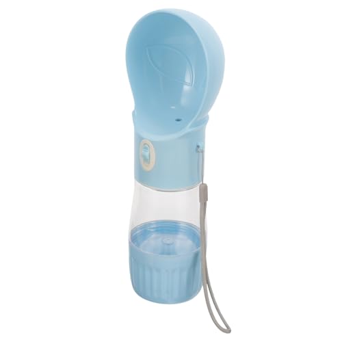 DECOMELODY Reisewasserflasche Mit Futterbehälter Auslaufsicherer Trinkspender Für Haustiere Lösung Für Outdoor Aktivitäten Für Reisen von DECOMELODY