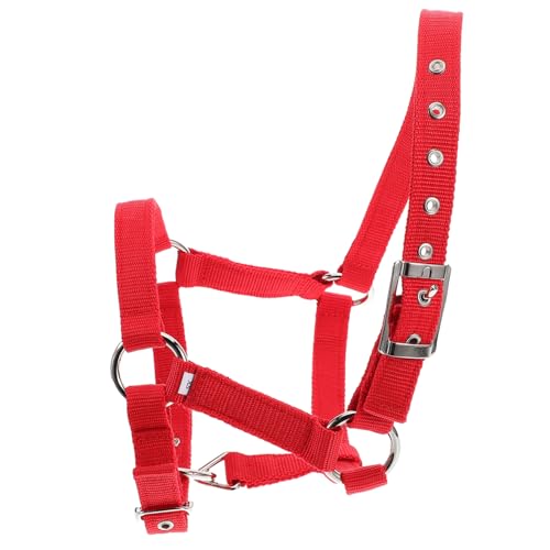 DECOMELODY Reittraining Für Pferdekostüm Wegbrechendes Pferdehalfter Wadenhalfter Pferdehalfter Aus Seil Seilhalfter Abbrechbares Pferdehalfter Strickhalfter Für Pferde Nylon Rot von DECOMELODY