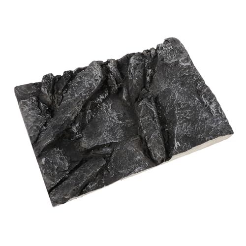 DECOMELODY Reptilien Terrarium Hintergrundplatte Aquarium Dekoration Langlebige PU Material Wassersicher Zuschneidbar Für Schildkröten und Fische von DECOMELODY