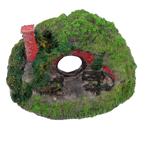 DECOMELODY Resin Aquarium Höhle Betta Versteck Felsen Deko Fischtank Landschaft Sicher Ungiftig Realistisch Leicht für Aquarien Dekoration Zuhause Büro von DECOMELODY