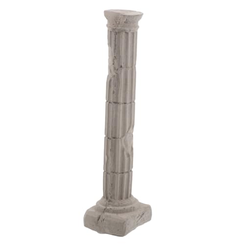 DECOMELODY Römische Säulendekoration Dekorative Säulen Säulen Für Aquarien Römische Aquariendekorationen Aquarien Miniatur Gartengebäude Weißzement von DECOMELODY