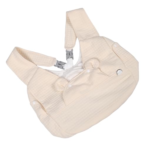 DECOMELODY Rucksack Für Haustiere Reiserucksack Für Hunde Tragetasche Für Katzen Hund Tragetasche Welpen Rucksack Tragetasche Für Kleintiere Haustiertragerucksack Tierrucksack Beige Baumwolle von DECOMELODY