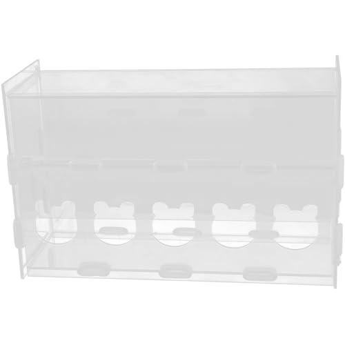 DECOMELODY Rutin Hühnerfutterautomat Transparent Futterspender aus für Geflügel Langlebig für Hühner und Andere Haustiere von DECOMELODY