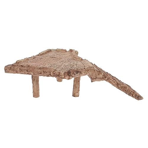 DECOMELODY Schildkröten Basking Plattform aus Resin Kletterrampe mit Natürlichem Holz Design für Aquarium und Terrarium für Wasserschildkröten und Reptilien Spielplatz von DECOMELODY