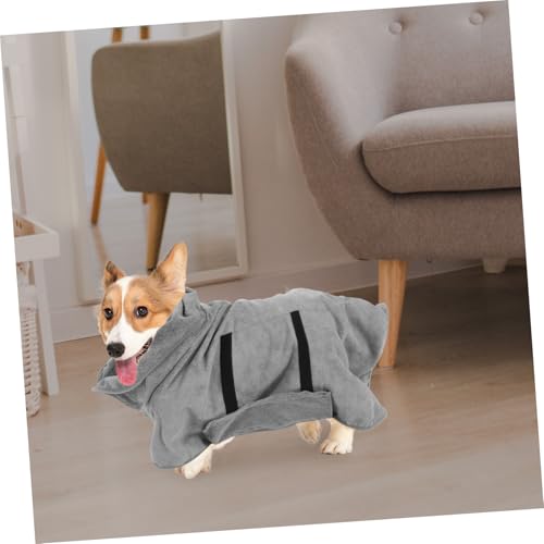 DECOMELODY Schnelltrocknender Hundebademantel Wasserdichtes Polyester Bademantel für Hunde Bad Leichte Saugfähige Haustier Badekleidung für Mittlere und Große Hunde DECOMELODY Schnelltrocknender Hundebademantel Wasserdichtes Polyester Bademantel für Hunde Bad Leichte Saugfähige Haustier Badekleidung für Mittlere und Große Hunde von DECOMELODY