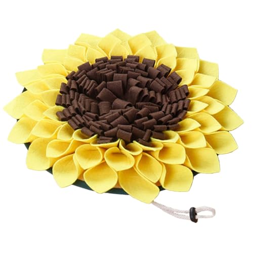 DECOMELODY Schnüffelmatte für Hunde Kreatives Sonnenblumen Design Langsames Füttern und Training Fördert für Haustierbedarf und Interaktive Spiele DECOMELODY Schnüffelmatte für Hunde Kreatives Sonnenblumen Design Langsames Füttern und Training Fördert für Haustierbedarf und Interaktive Spiele von DECOMELODY