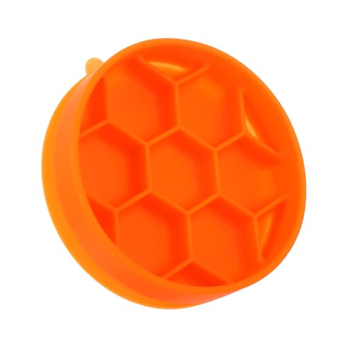 DECOMELODY Silikon Slow Feeder Napf für Hunde Kleiner Anti rutsch Futternapf mit Saugnapf und Honigwaben Design zum Langsamen Füttern und Verhindern von Verschlucken Geeignet für Kleine von DECOMELODY