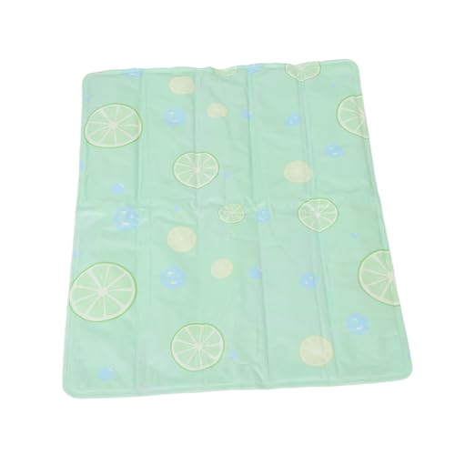 DECOMELODY Sommer Pet Cooling Mat Gel Kühlkissen mit Zitronenmuster Waschbare rutschfeste Kühlmatte für Katzen und Hunde Vielseitig für Zuhause und Reise Fördert Entspannte Ruhe und von DECOMELODY