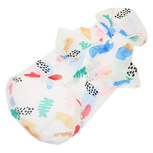 DECOMELODY Sonnenschutzkleidung für Haustiere Hundepflegeoberteil Hemd Hund cool hundegeschenk hundekleidung Atmungsaktive Sommerkleidung für Welpen Sonnenfester Hoodie für Welpen Polyester von DECOMELODY