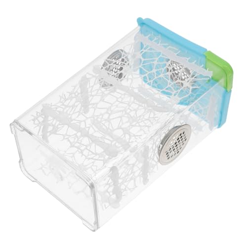 DECOMELODY Spinnen-Terrarium Sprungspinnengehege Froschkäfig bärtiger Drachenpanzer Reptilienterrarien Springspinne-Gehege-Set Grillenhalter für Reptilien Eidechsenbecken Echsenkäfig Abs von DECOMELODY