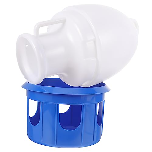 DECOMELODY Taube Trinkflasche tränkebecken wasserbecken Taubenzubehör Vogelkäfigzubehör Spender Futterstelle für Vögel im Innenbereich Tränke für Taubenkäfige Vogel Wasserbrunnen Plastik von DECOMELODY