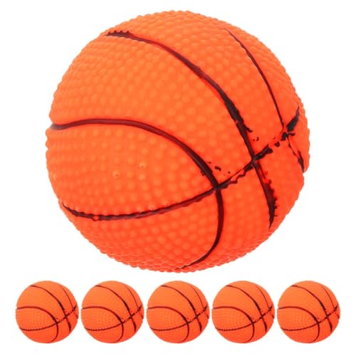 DECOMELODY Teiliges Quietschendes Basketball Hundespielzeug Interaktive Kauspielzeuge Aus Vinyl Für Kleine Haustiere Niedliche Hundebälle Für Welpen Und Partys Und Langlebig DECOMELODY Teiliges Quietschendes Basketball Hundespielzeug Interaktive Kauspielzeuge Aus Vinyl Für Kleine Haustiere Niedliche Hundebälle Für Welpen Und Partys Und Langlebig von DECOMELODY