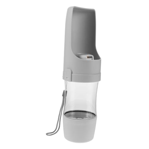 DECOMELODY Tragbare Haustier Wasserflasche mit Futterspender Kratzfestes Trink und Futtergefäß für Hunde und Katzen Leichtes Platzsparendes Design für Outdoor Wandern Camping und Tägliche von DECOMELODY