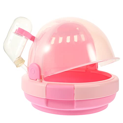DECOMELODY Tragbarer Hamsterkäfig für Reisen Handheld Haustierträger für Kleine Atmungsaktiv Belüftet für Camping Ausflüge Handgefertigt von DECOMELODY