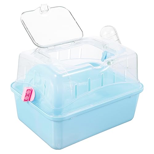 DECOMELODY Tragbarer Hamsterkäfig mit Panoramadach Leichter Kleintier Transportkäfig aus Stabilem Kunststoff Kompakte Reisebox für Hamster Mäuse und Frettchen Sichere Haustier Tragetasche DECOMELODY Tragbarer Hamsterkäfig mit Panoramadach Leichter Kleintier Transportkäfig aus Stabilem Kunststoff Kompakte Reisebox für Hamster Mäuse und Frettchen Sichere Haustier Tragetasche von DECOMELODY