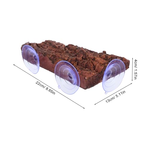 DECOMELODY Turtle Basking Plattform mit Starkem Saugnapf UV Beständig Langlebig aus Premium Harz Multifunktional als Schildkrötenruheplatz und Aquarium Dekoration Geeignet für von DECOMELODY