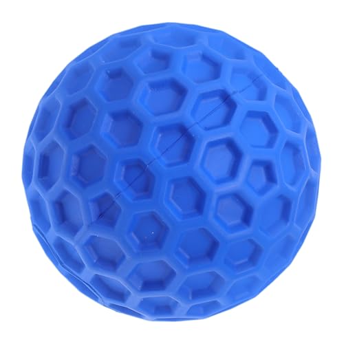 DECOMELODY Unzerstörbarer Quietschender Hundespielzeug Ball aus Robustem Gummi für Kleine und Große Hunde Interaktives Kauspielzeug zur Zahnpflege und Training Langlebiger Zufällige Farbe von DECOMELODY