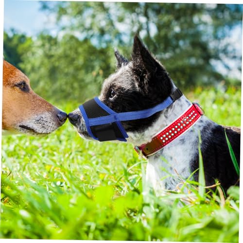 DECOMELODY Verstellbarer Hundemaulkorb für Welpen und Kleine Hunde Atmungsaktives Antibellendes und Bisssicheres Design Leicht zu Reinigen Sicherer Maulkorb für Kontrolliertes Fressverhalten von DECOMELODY